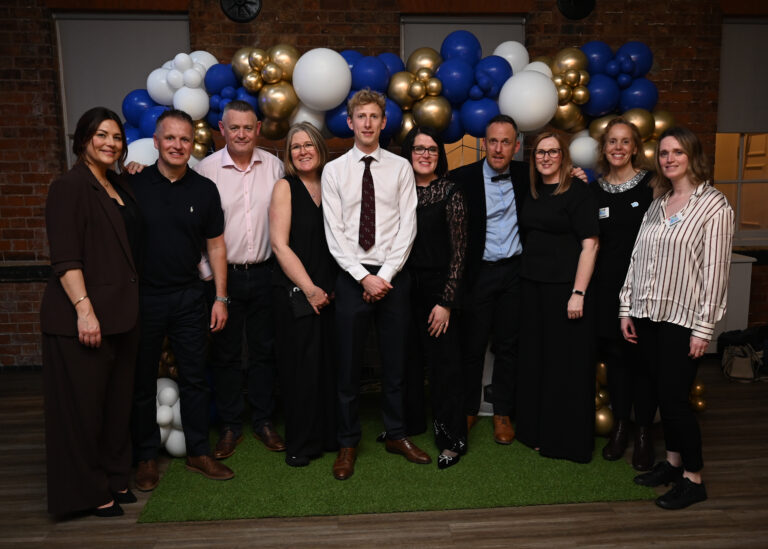 Group of people at a fundraising event
